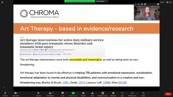 NeuroHealth External Speaker Webinar Series – Sally Watson: Art & Drama Therapy as Catalysts for Change