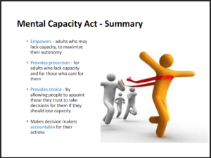 Mental Capacity Act and Court Authorised Deprivations of Liberty 